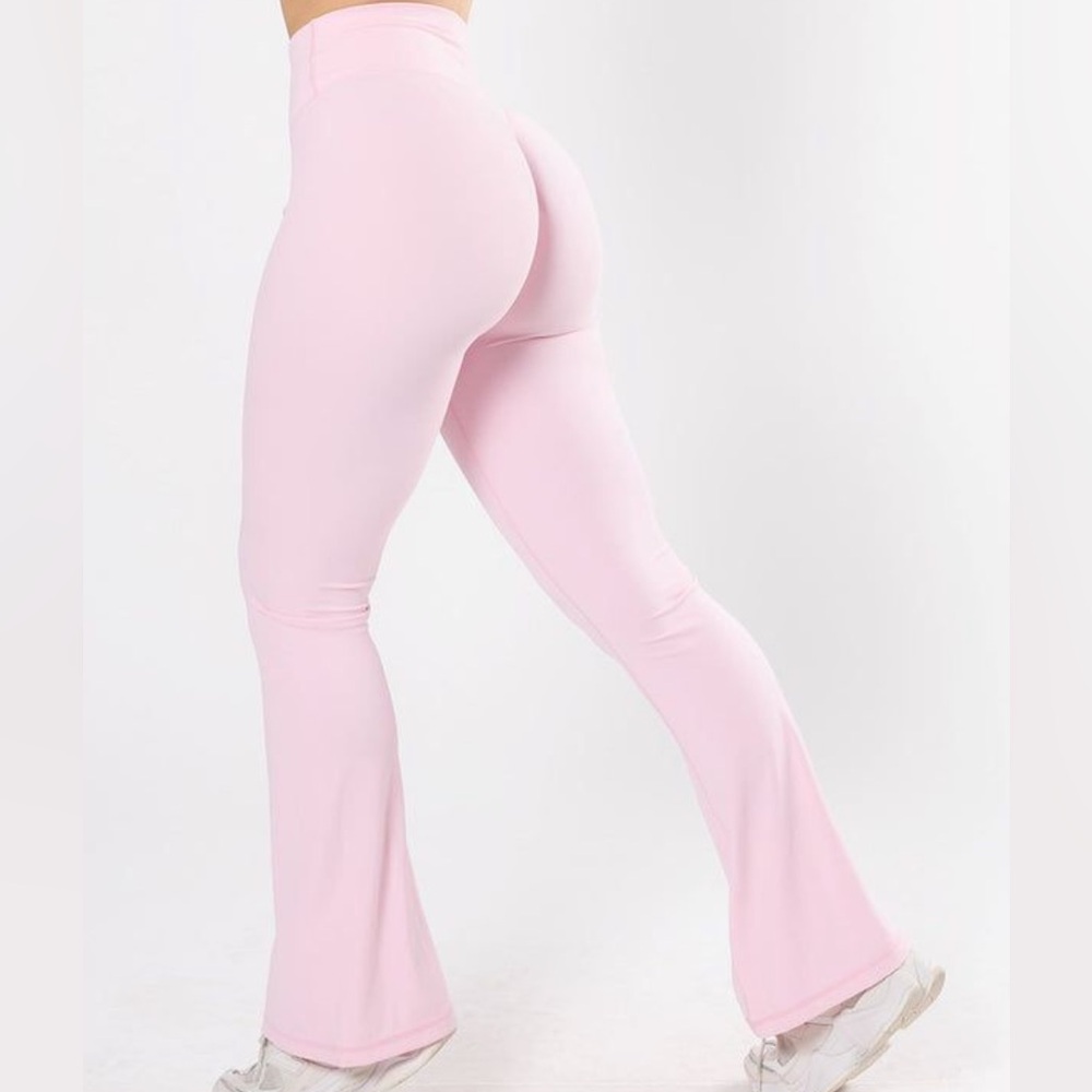 Pink Flare Leggings